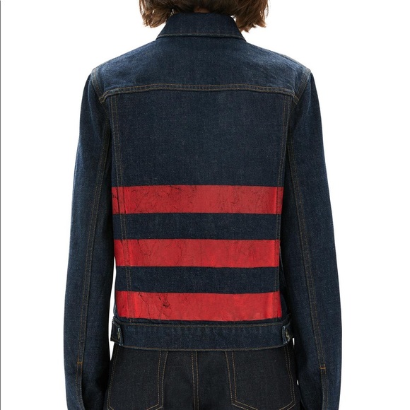 Helmet lang striped denim jacket - Picture 2 of 12